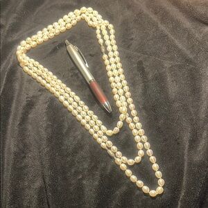 Bundle of Two Magnetic Extension Elegant Pearl Necklace Set Real Pearls…